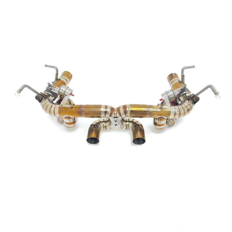 GF High Quality Titanium Valvetronic Muffler Exhaust for Ferrari 458 Italia Speciale Spider 4.5L Valved Exhaust Remote Control