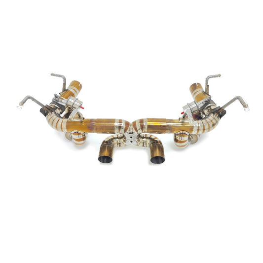 GF High Quality Titanium Valvetronic Muffler Exhaust for Ferrari 458 Italia Speciale Spider 4.5L Valved Exhaust Remote Control