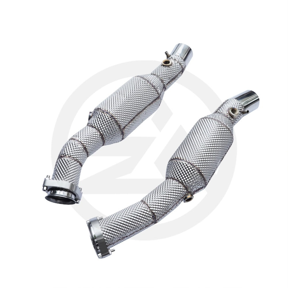 GF High Quality High Flow Sport Cat Downpipe for Ferrari F430 F360  Catted Downpipe With Heat Shield