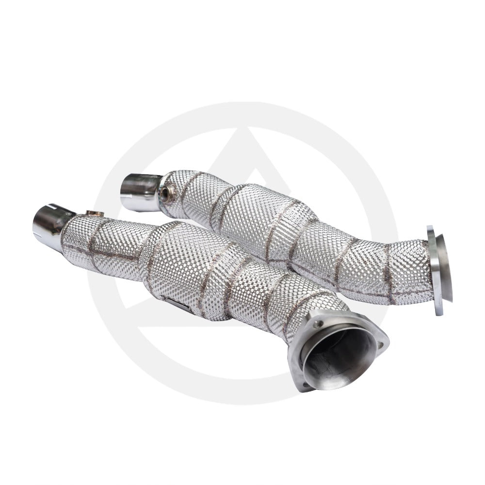 GF High Quality High Flow Sport Cat Downpipe for Ferrari F430 F360  Catted Downpipe With Heat Shield