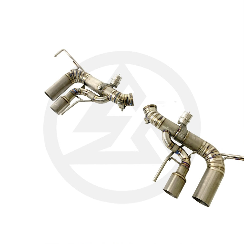 GF Titanium Muffler Exhaust for Ferrari California T 3.9T V8 Valved Remote Control Exhaust System