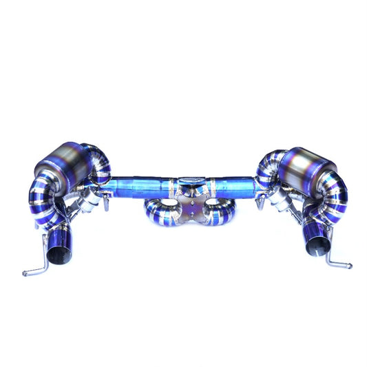 GF High Quality Titanium Valvetronic Muffler Exhaust for Ferrari 458 Italia Speciale Spider 4.5L Pneumatic Valve Exhaust