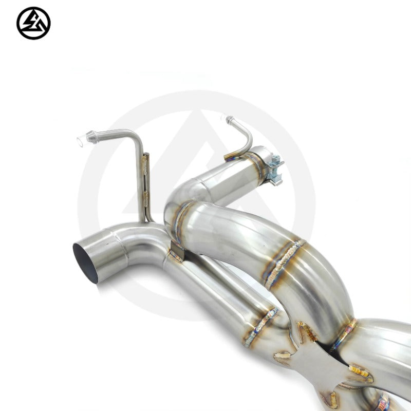 GF High Quality Stainless Steel Straight Pipe Muffler Exhaust for Ferrari 488 Spider GBT Pista 3.9T Free Flow Exhaust System