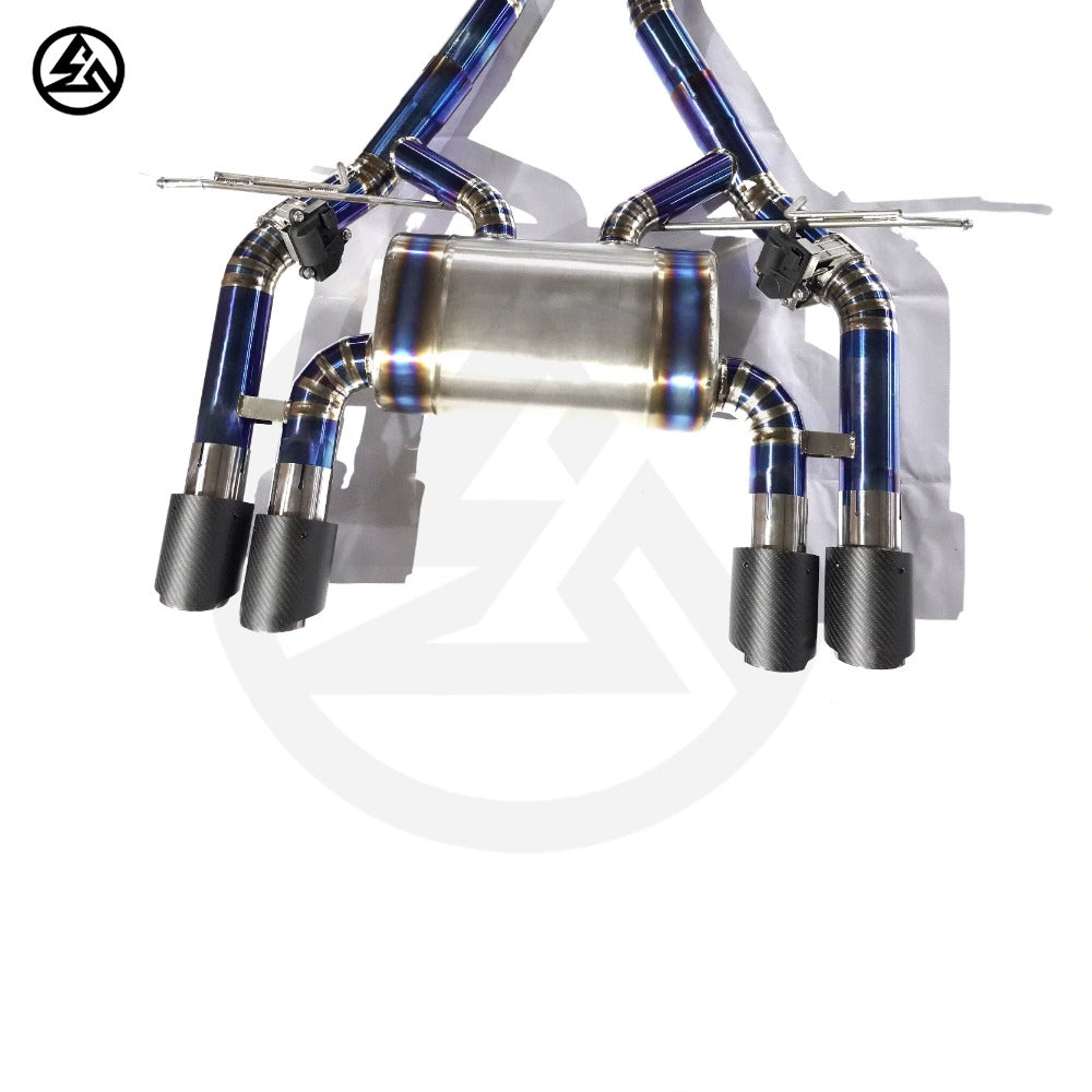 GF High Quality Titanium Valved Catback Exhaust for BMW F80 M3 F82 M4 3.0T Electronic Valve Remote Control Exhaust System