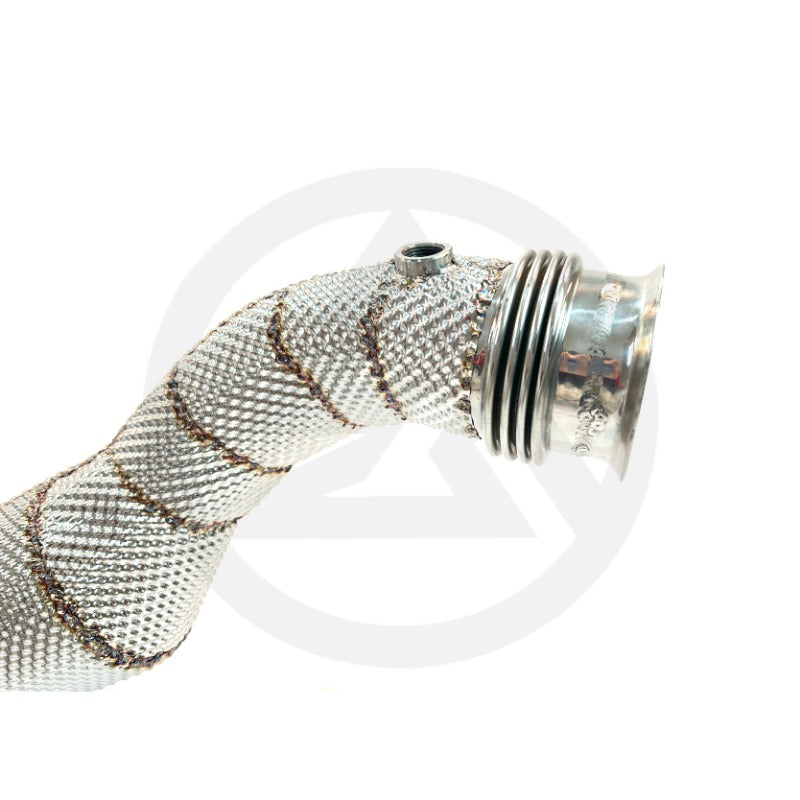 GF High Flow Stainless Steel Downpipe for Mercedes-Benz W221 S500/S600 5.5T Cat Downpipe Header With Heat Shield