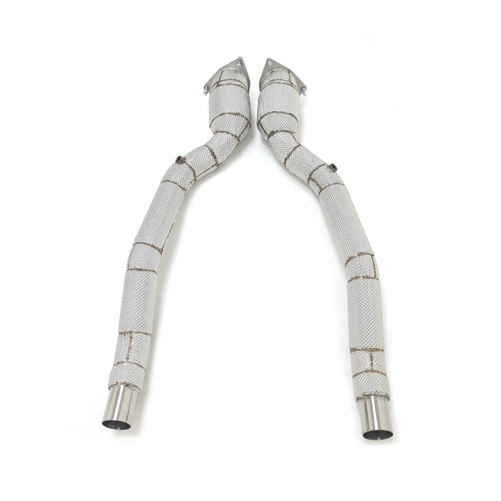 GF High Quality High Flow Sport Cat Downpipe for Ferrari FF 3.5T V12 6.3L Catted Downpipe With Heat Shield