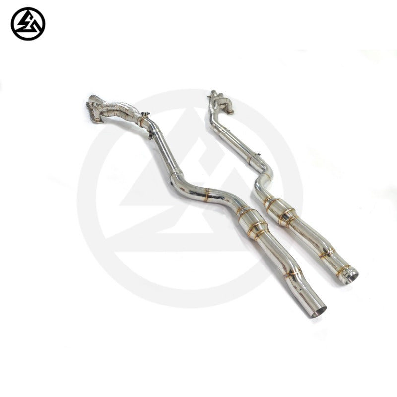 GF Free Flow Stainless Steel Manifolds Headers for Mercedes-Benz C63 AMG W204 6.2L V8 Downpipe Auto Performance Parts