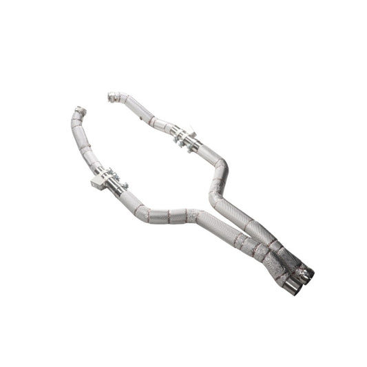 GF Free Flow Downpipe for Mercedes-Benz E63 AMG W212 Straight Downpipe Exhaust Heat Shield Straight Pipe