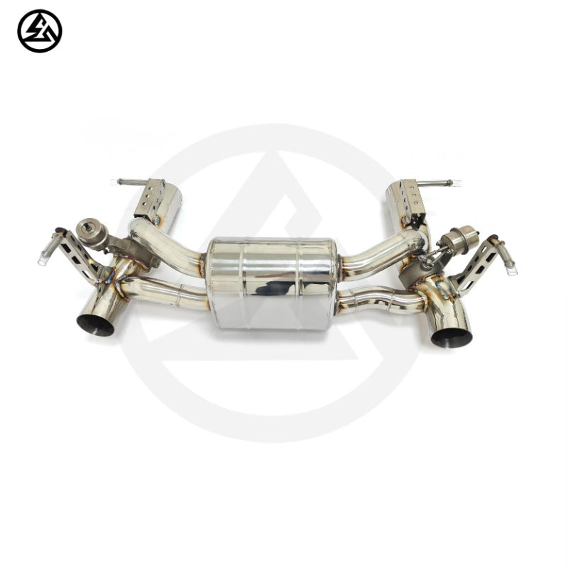 GF High Quality Stainless Steel Valvetronic Muffler Exhaust for Ferrari 488 Spider GBT Pista 3.9T Valved Exhaust With Tips
