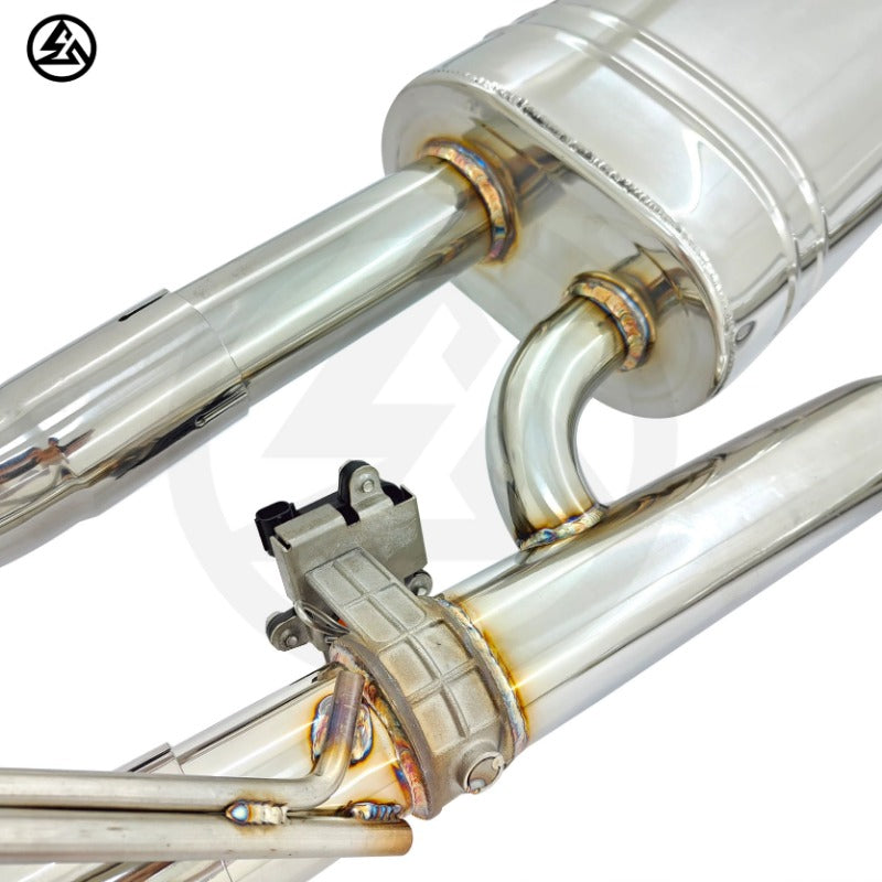 High Quality GF ODM SS304 Exhaust Catback for Porsche 958 3.0T 3.6L 4.8L Turbo V6 V8 Valvetronic Exhaust Valve Muffler