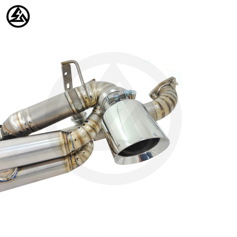 Porsche Cayman 718 GT4 RS 4.0L Titanium Valvetronic Axleback Exhaust with Valved Muffler, B2B Wholesale