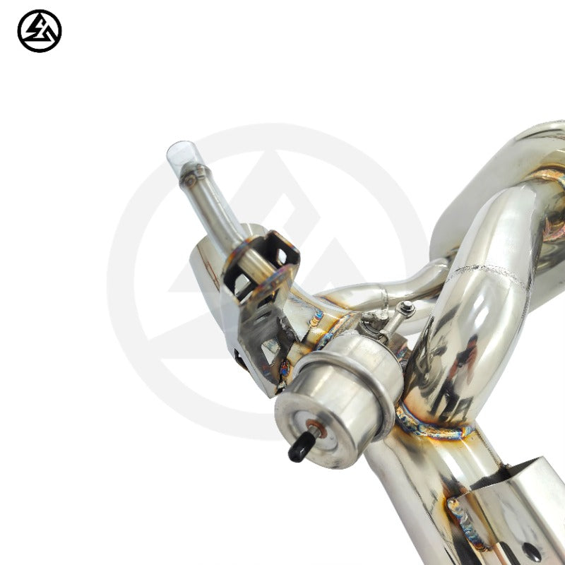 GF High Quality Stainless Steel Valvetronic Muffler Exhaust for Ferrari 488 Spider GBT Pista 3.9T Valved Exhaust With Tips