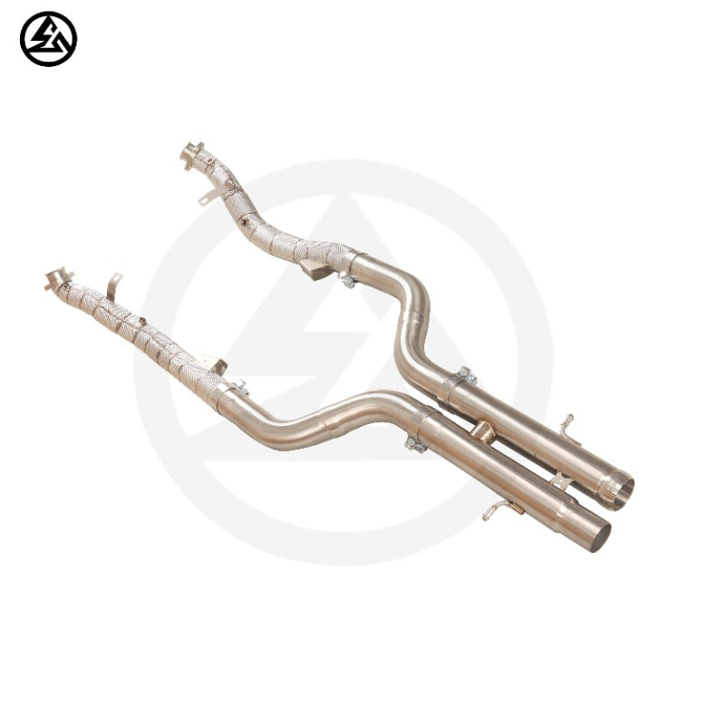 GF  Free Flow Stainless Steel Downpipe for Mercedes-Benz AMG S63 W221 5.5TT 2011-2015 Straight Pipe Exhaust Downpipe