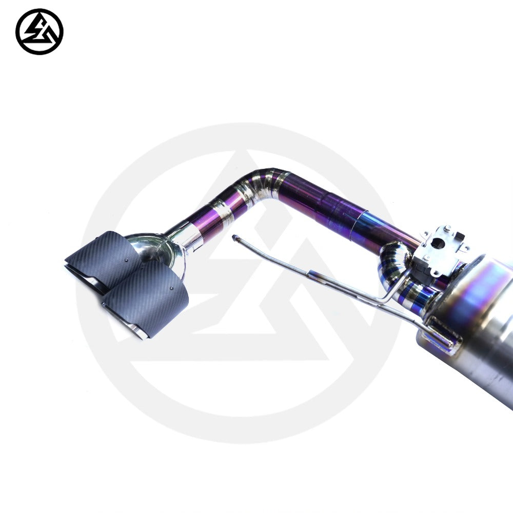 GF Titanium Valved Catback Exhaust for BMW X5 X6 M50i G05 G06 N63 4.4TT Valved Muffler Exhaust System Axleback Remote Control