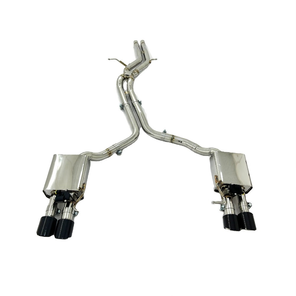 GF High Quality Valvetronic Catback Exhaust for Audi S4 S5 B8 B8.5 3.0T 2007-2025 Valved Muffler Remote Control Exhaust Tips