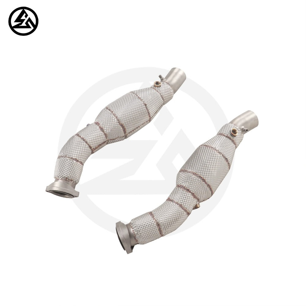 GF High Quality High Flow Sport Cat Downpipe for Ferrari F360 Catted Downpipe With Heat Shield