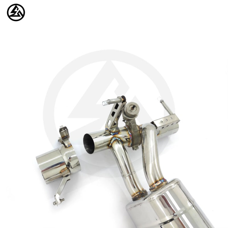 GF High Quality Stainless Steel Valvetronic Muffler Exhaust for Ferrari 488 Spider GBT Pista 3.9T Valved Exhaust With Tips