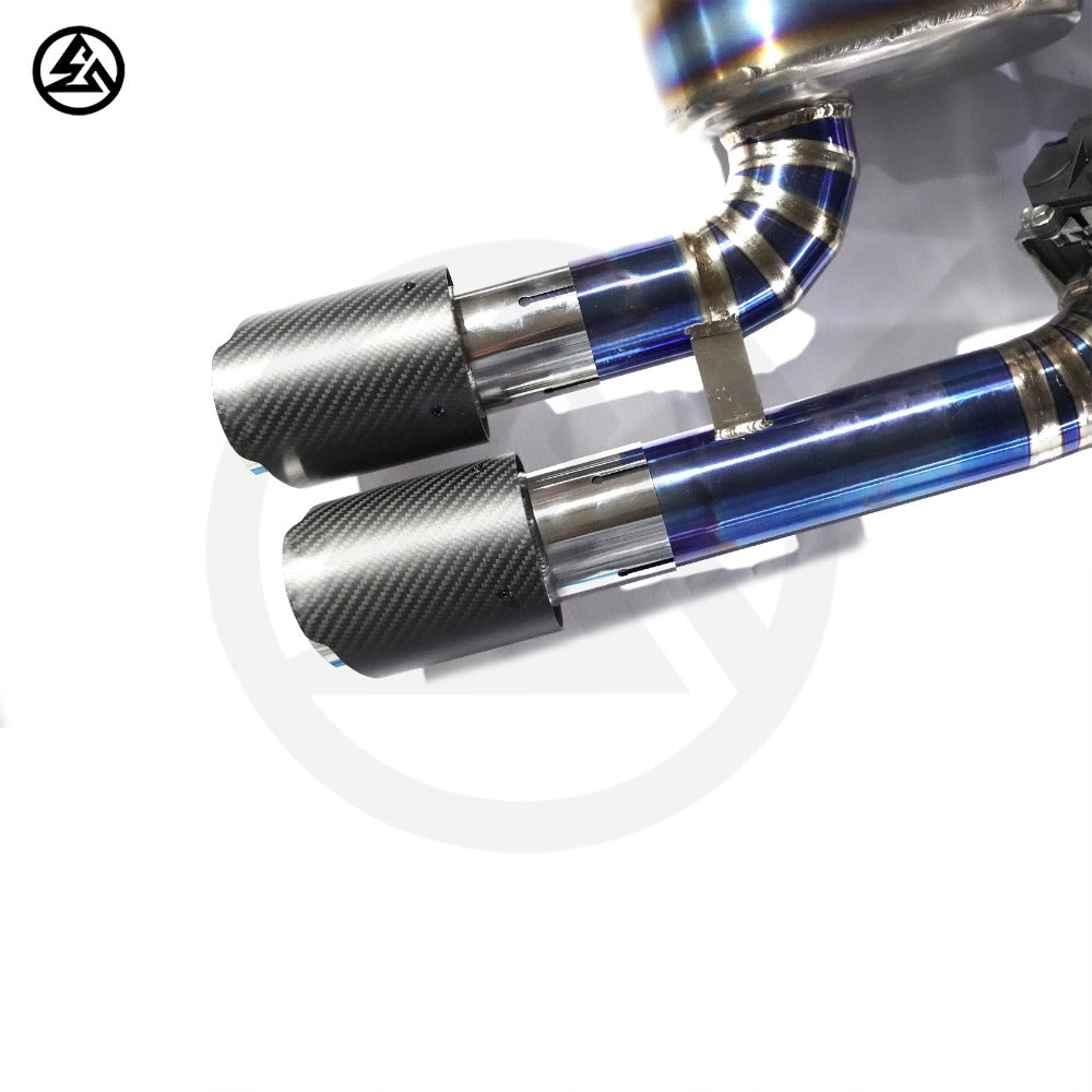 GF High Quality Titanium Valved Catback Exhaust for BMW F80 M3 F82 M4 3.0T Electronic Valve Remote Control Exhaust System