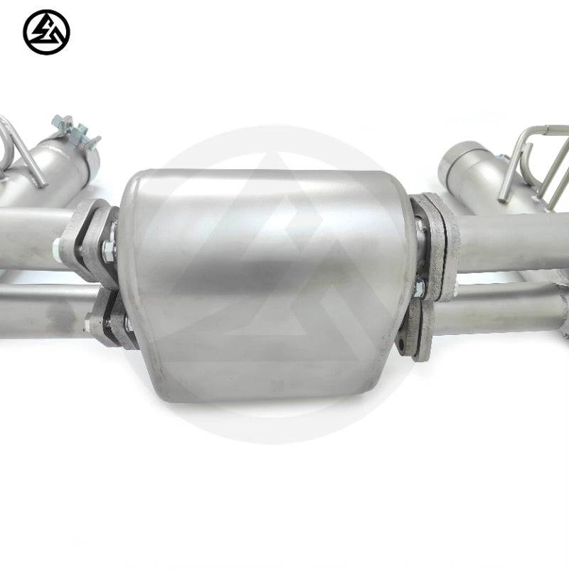 GF High Quality Stainless Steel Valvetronic Muffler Exhaust for Ferrari F8 Spider Tributo 3.9T Valved Exhaust With Tips