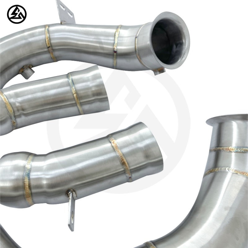 GF  Free Flow Stainless Steel Exhaust Downpipe for Mercedes-Benz W222 AMG S63 4.0T Downpipe Straight Pipe