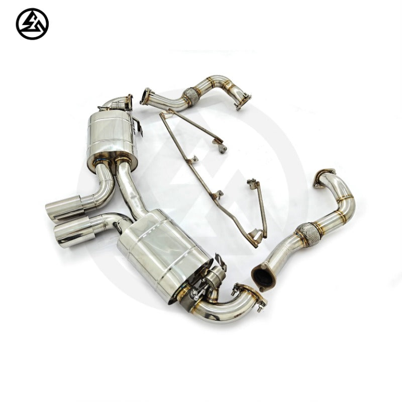 One on One Customer Service CSZ Exhaust for Porsche Boxster 981 Boxster Cayman 2.7L 3.4L Stainless Steel Catback Valved Muffler