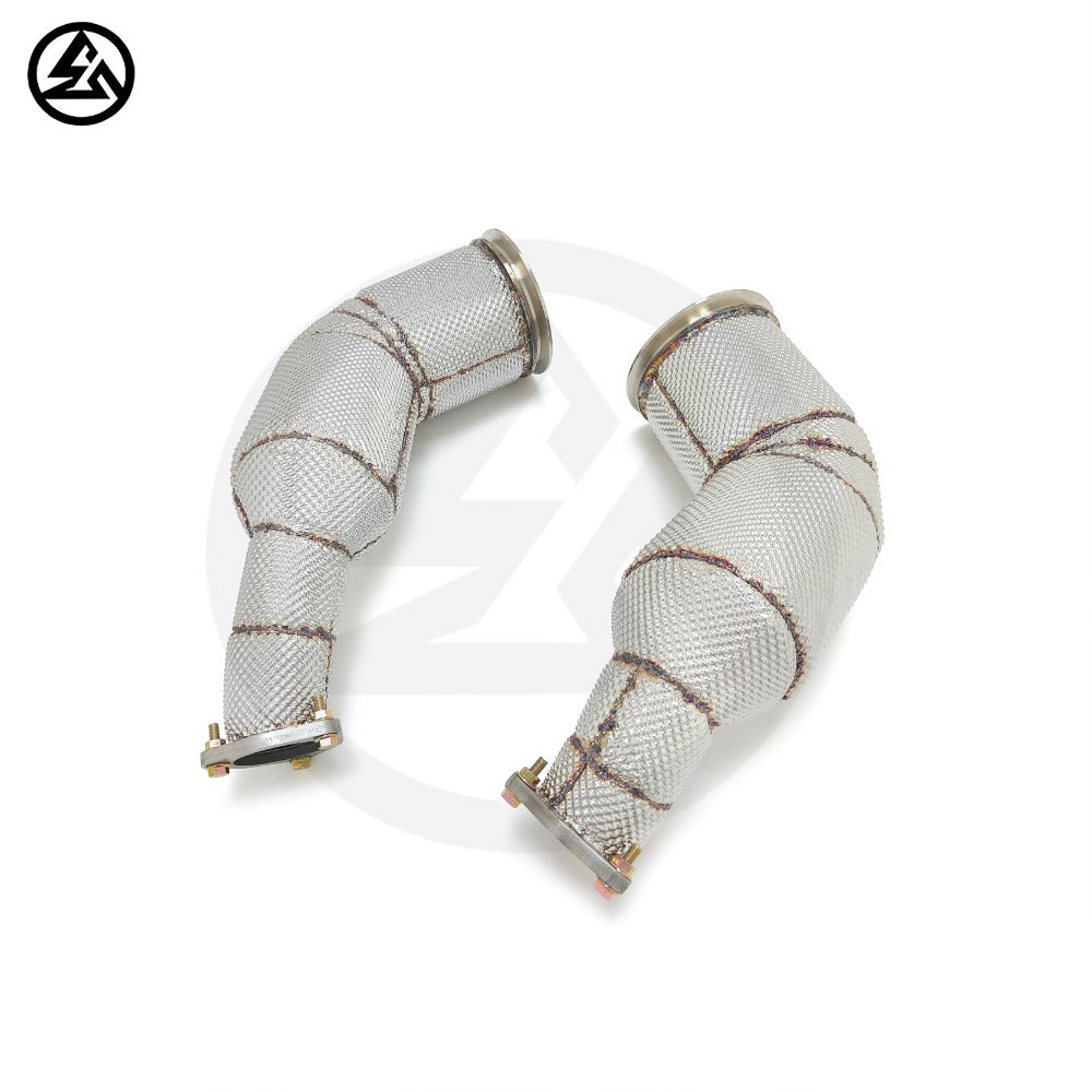 GF Downpipes for Audi RS6 RS7 C8 4.0TT 2019-2024 Free Flow Exhaust Straight Pipe