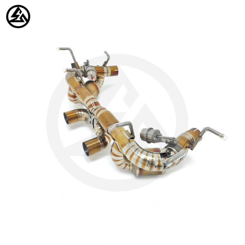 GF High Quality Titanium Valvetronic Muffler Exhaust for Ferrari 458 Italia Speciale Spider 4.5L Valved Exhaust Remote Control