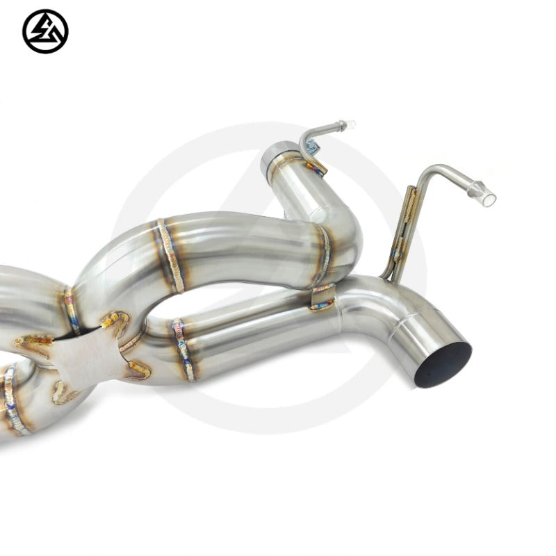 GF High Quality Stainless Steel Straight Pipe Muffler Exhaust for Ferrari 488 Spider GBT Pista 3.9T Free Flow Exhaust System