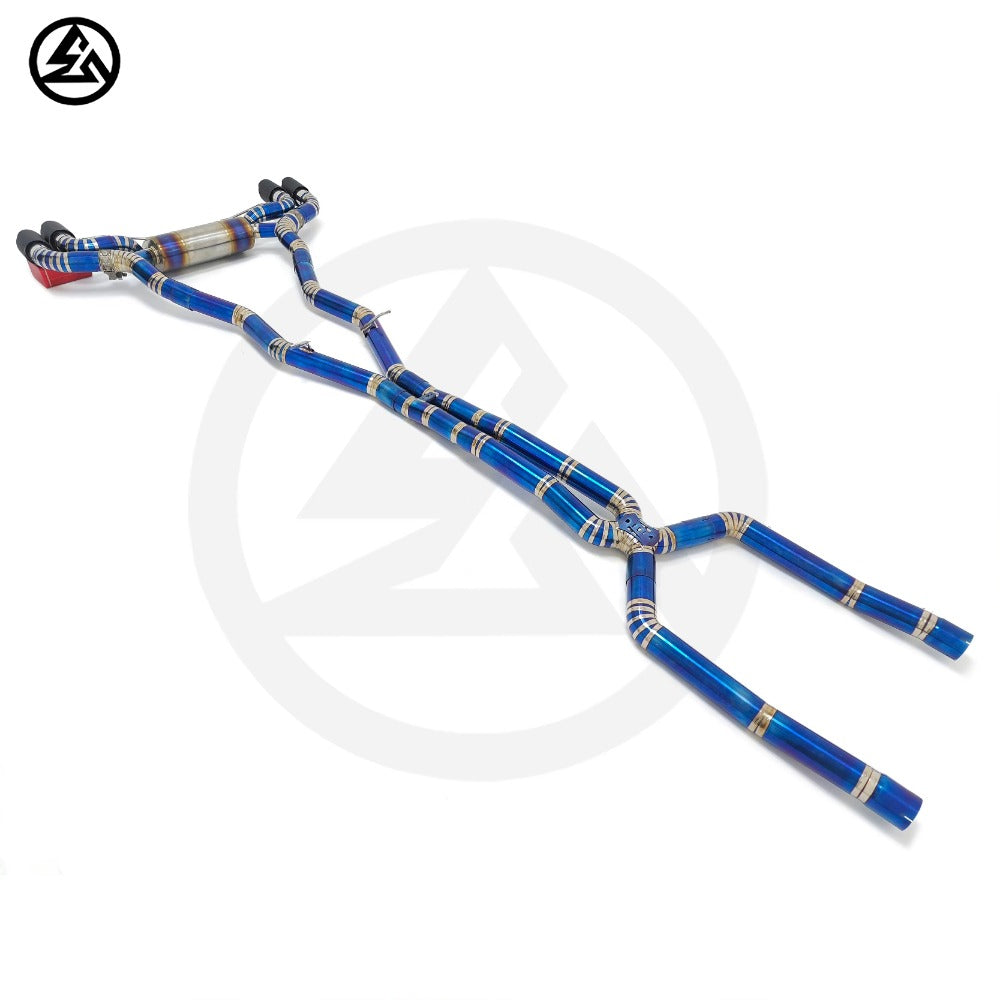 GF High Quality Titanium Valved Catback Exhaust for BMW M5 F90 4.4T Muffler Exhaust System Axleback Remote Control