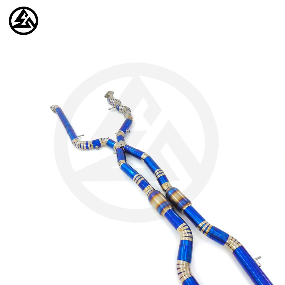 GF High Quality Titanium Catback Exhaust for BMW M3 M4 G80 G81 G82 G83 S58 3.0T Equal Length Valved Catback Exhaust System