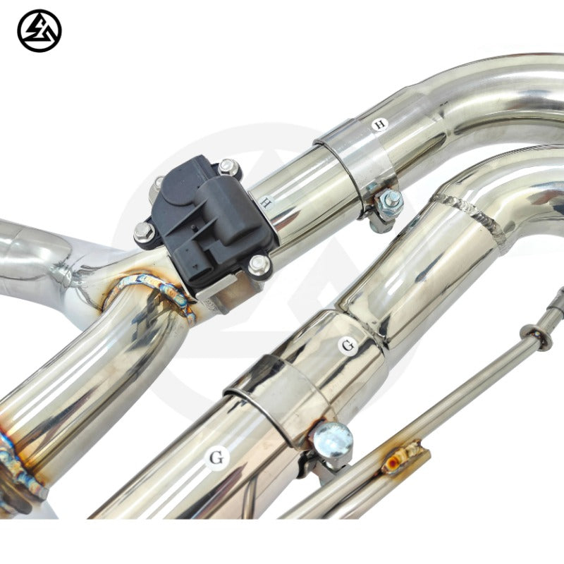 BMW X5 G05 M50i/X6 G06 4.4T Stainless Steel Catback Exhaust with Remote Valves, B2B Wholesale