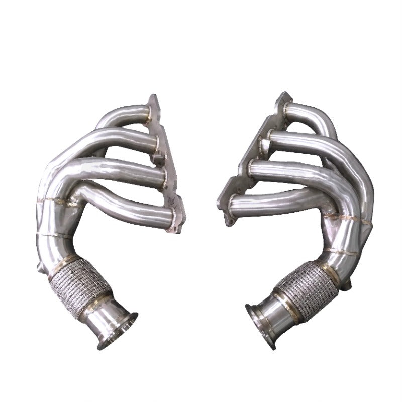 GF High Performance Free Flow Stainless Steel Exhaust Manifold Header for Ferrari 458 Straight Pipe Headers