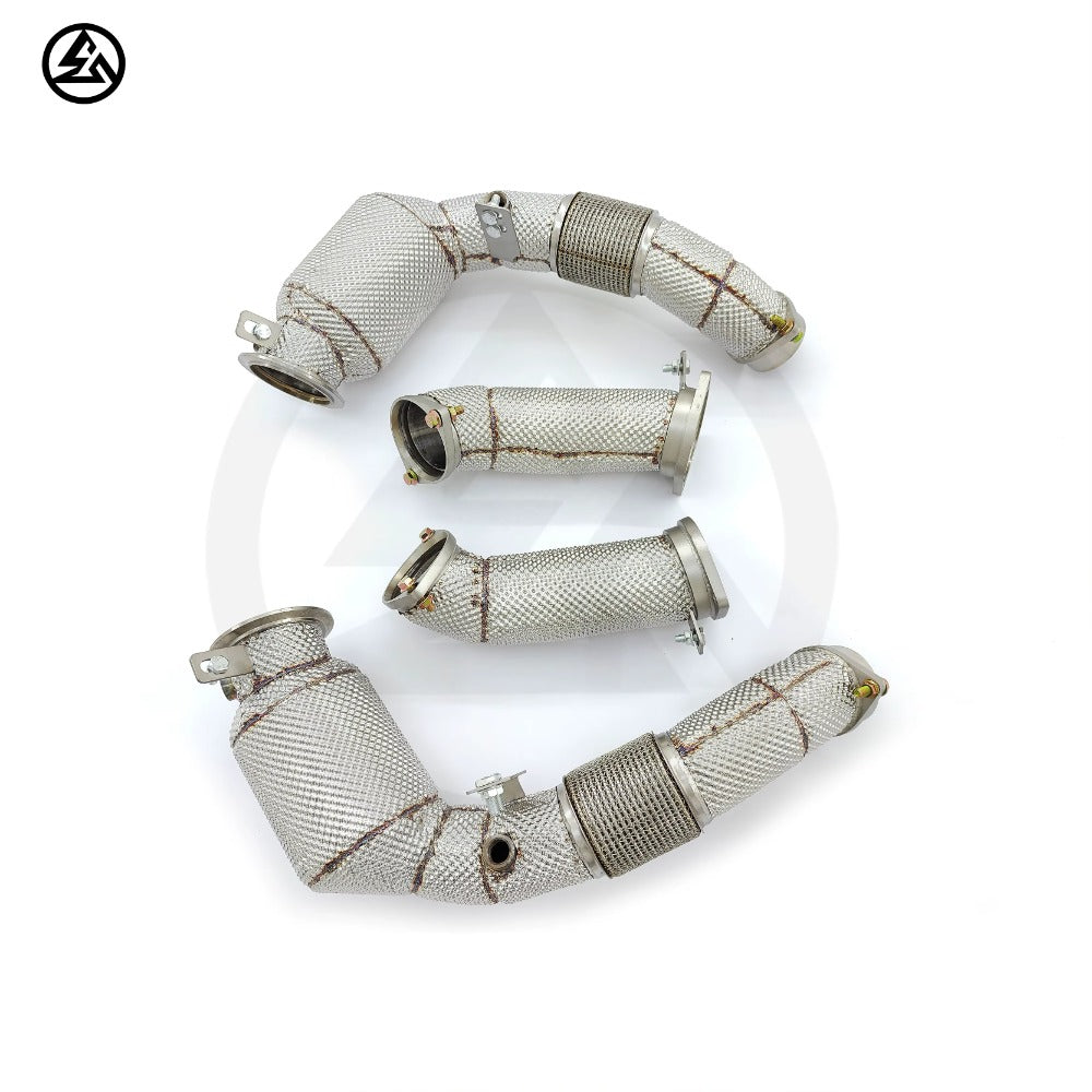 GF G90 M5 Catted Downpipe for BMW M5 G90/G99 S68 4.4TT V8 Downpipe Stainless Steel Exhaust System