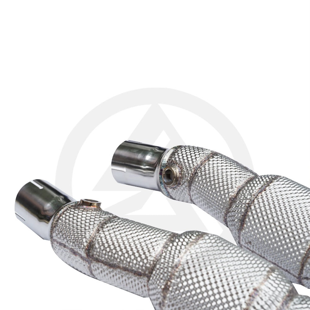 GF High Quality High Flow Sport Cat Downpipe for Ferrari F430 F360  Catted Downpipe With Heat Shield