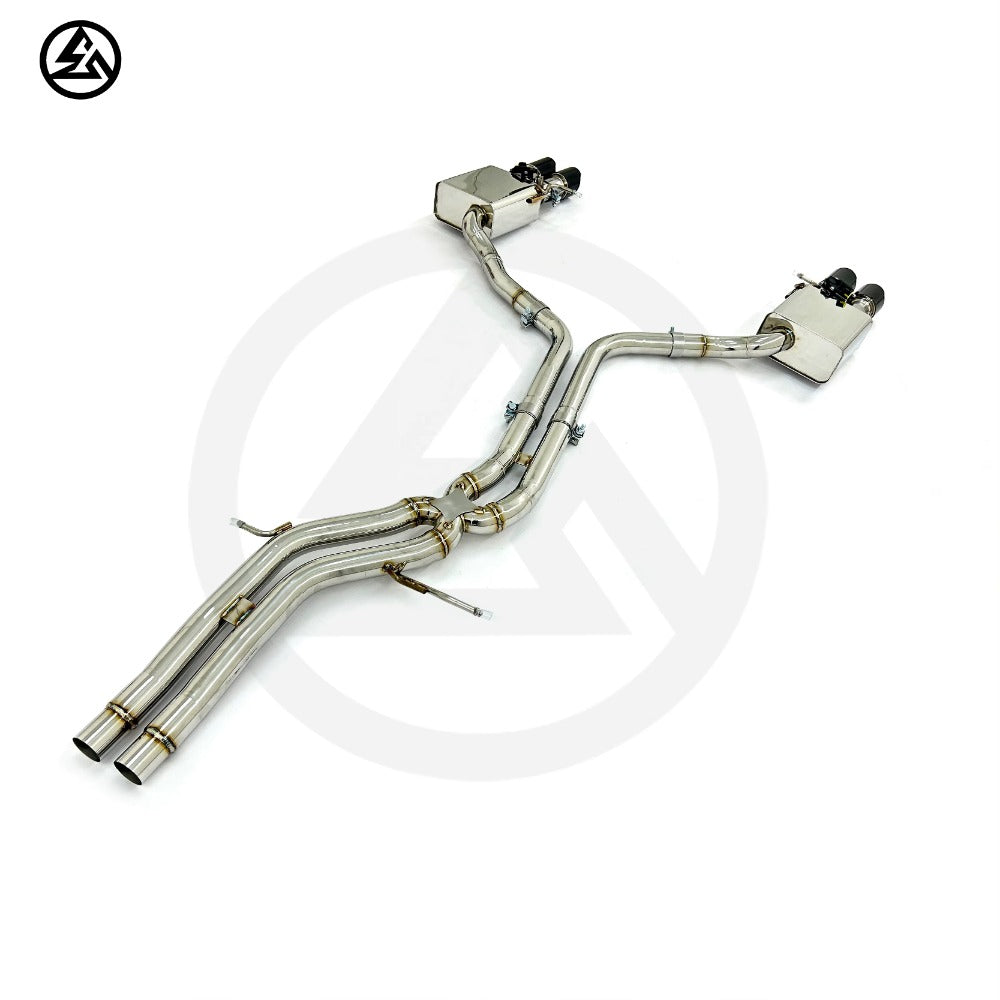 GF High Quality Valvetronic Catback Exhaust for Audi S4 S5 B8 B8.5 3.0T 2007-2025 Valved Muffler Remote Control Exhaust Tips