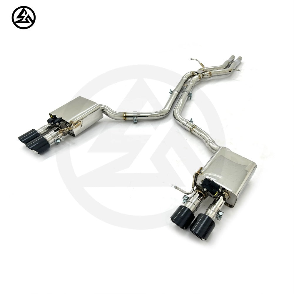 GF High Quality Valvetronic Catback Exhaust for Audi S4 S5 B8 B8.5 3.0T 2007-2025 Valved Muffler Remote Control Exhaust Tips