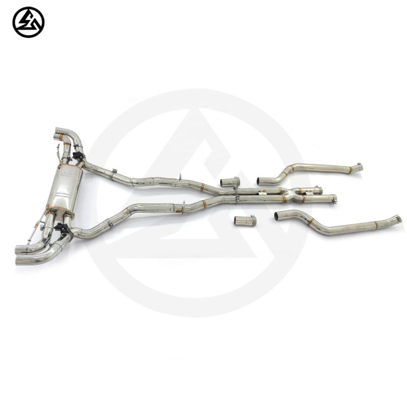 BMW X5 G05 M50i/X6 G06 4.4T Stainless Steel Catback Exhaust with Remote Valves, B2B Wholesale