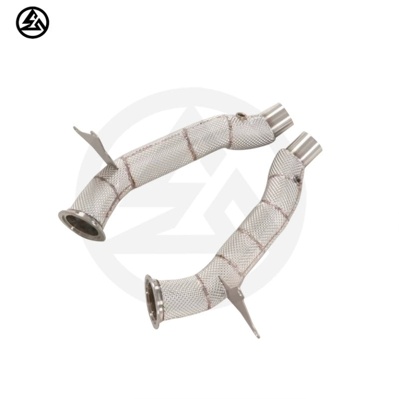 GF High Quality Free Flow Downpipe for Ferrari 458 Italia Speciale Spider 4.5L Straight Downpipe With Heat Shield