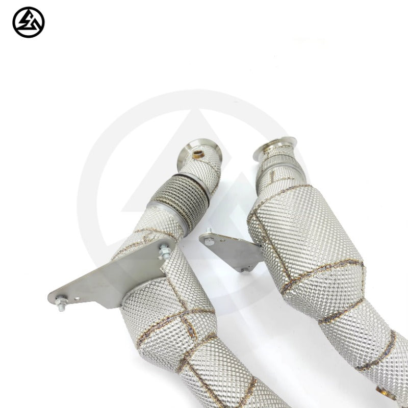 GF High Quality Stainless Steel Sport Cat Downpipe for Ferrari 488 GTB/Spider 3.9TT Catted High Flow Downpipe With Heat Shield