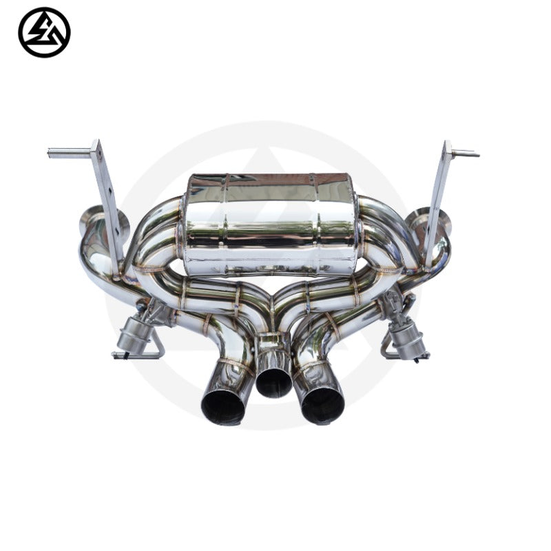 Lamborghini Aventador LP740 Stainless Steel Valvetronic Catback Exhaust with Valved Muffler, B2B Wholesale