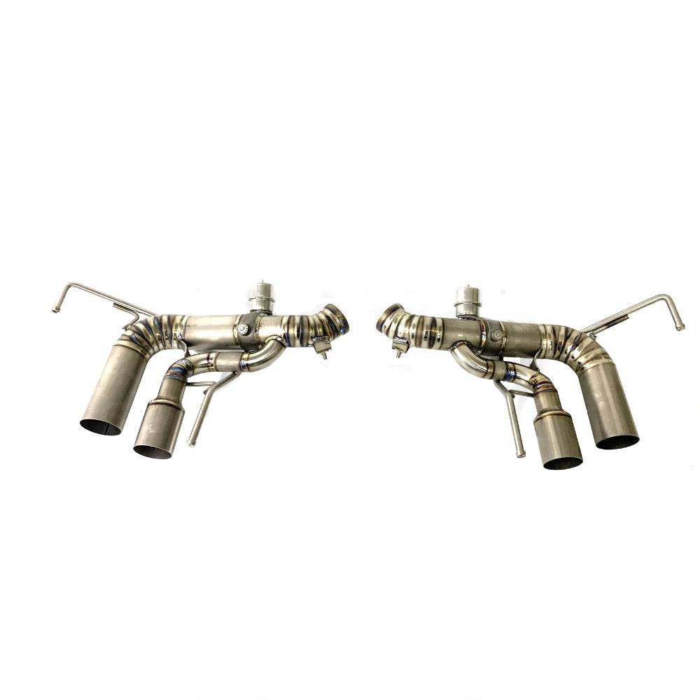 GF Titanium Muffler Exhaust for Ferrari California T 3.9T V8 Valved Remote Control Exhaust System
