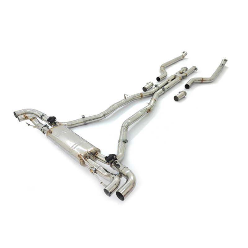 BMW X5 G05 M50i/X6 G06 4.4T Stainless Steel Catback Exhaust with Remote Valves, B2B Wholesale