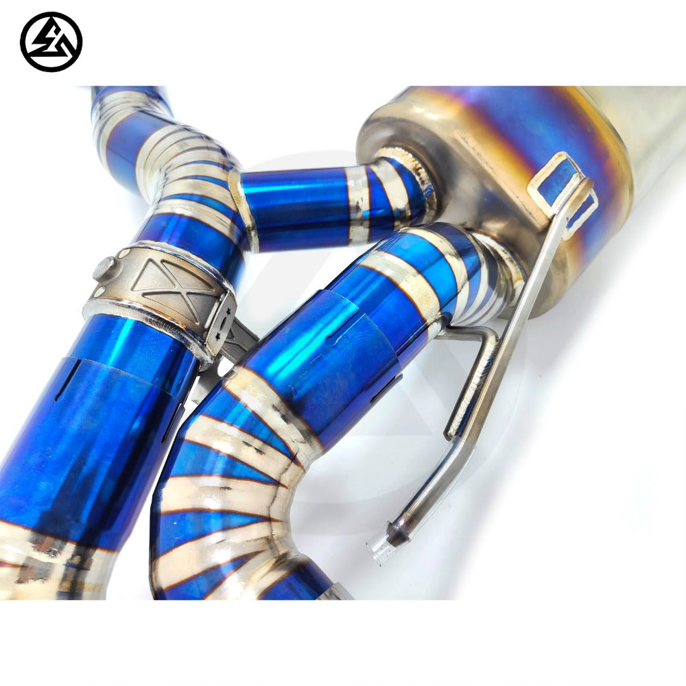 GF High Quality Titanium Valved Catback Exhaust for BMW M5 F90 4.4T Muffler Exhaust System Axleback Remote Control
