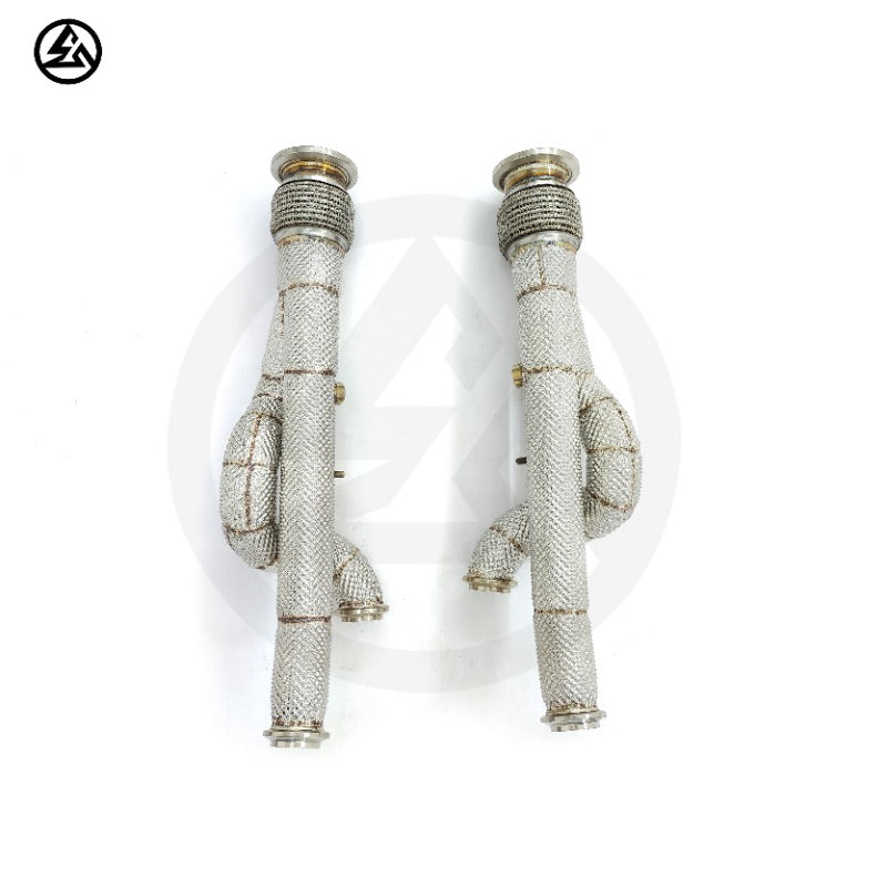 Lamborghini Aventador LP700/LP740 6.5L V12 Stainless Steel Downpipe Headers with Heat Wrap, B2B Wholesale