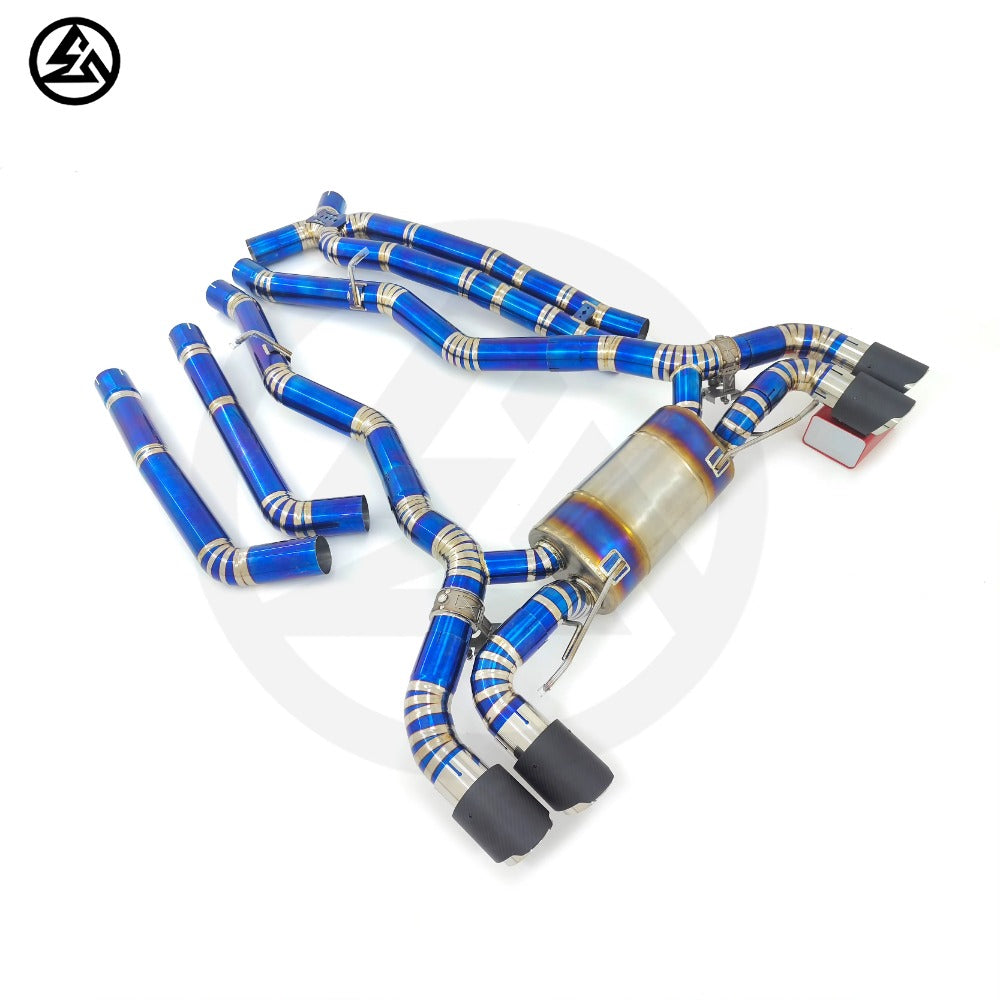 GF High Quality Titanium Valved Catback Exhaust for BMW M5 F90 4.4T Muffler Exhaust System Axleback Remote Control