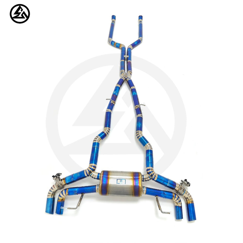 GF High Quality Titanium Valved Catback Exhaust for BMW G12 M760i M760Li 6.6T Valved Muffler Exhaust System Axleback
