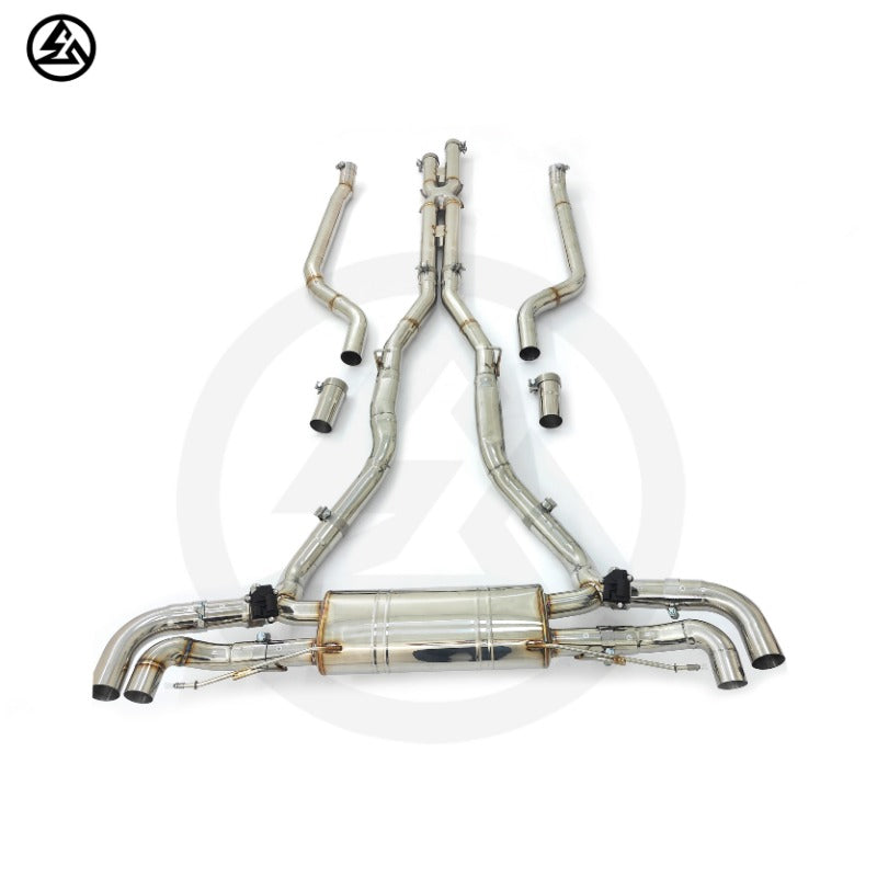 BMW X5 G05 M50i/X6 G06 4.4T Stainless Steel Catback Exhaust with Remote Valves, B2B Wholesale
