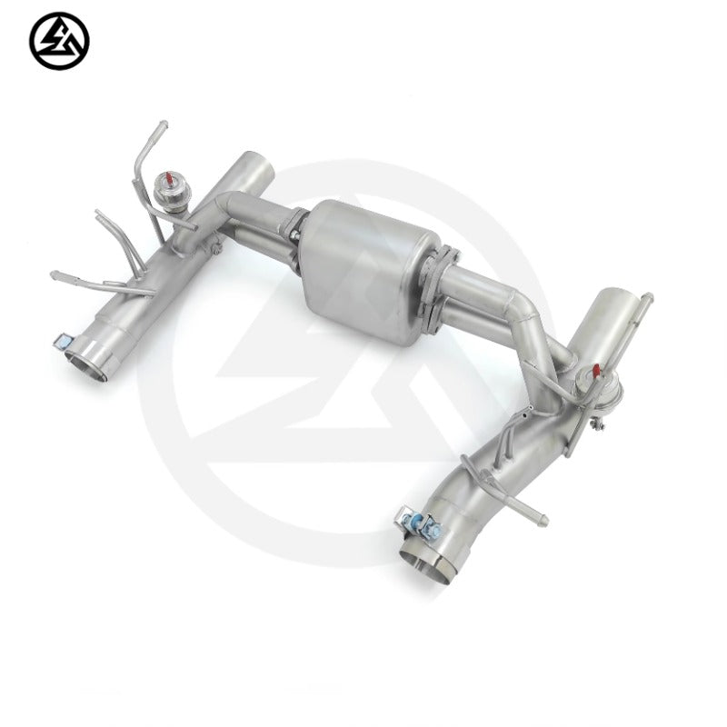 GF High Quality Stainless Steel Valvetronic Muffler Exhaust for Ferrari F8 Spider Tributo 3.9T Valved Exhaust With Tips