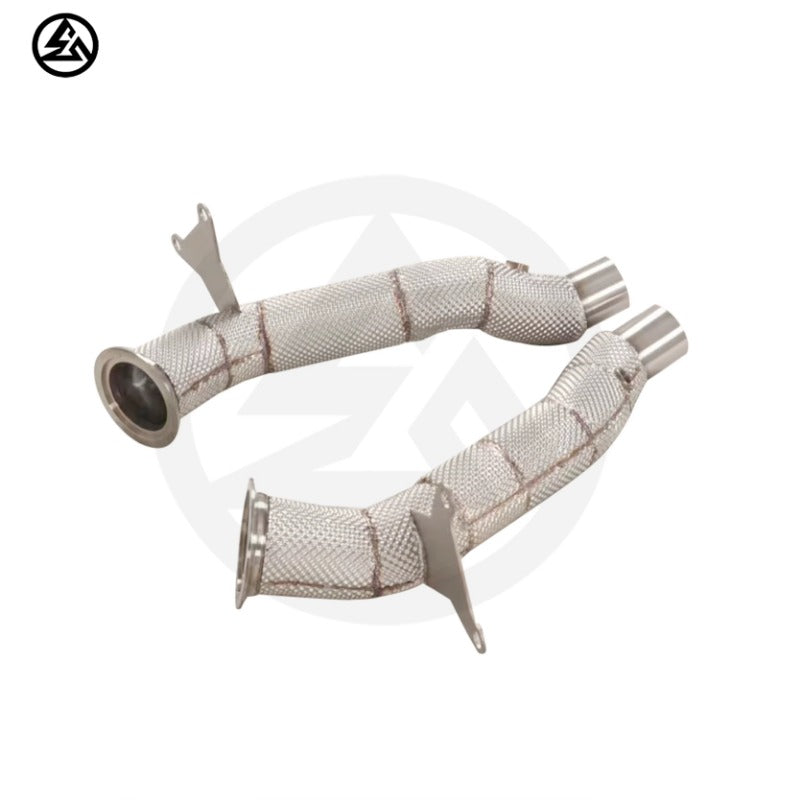 GF High Quality Free Flow Downpipe for Ferrari 458 Italia Speciale Spider 4.5L Straight Downpipe With Heat Shield