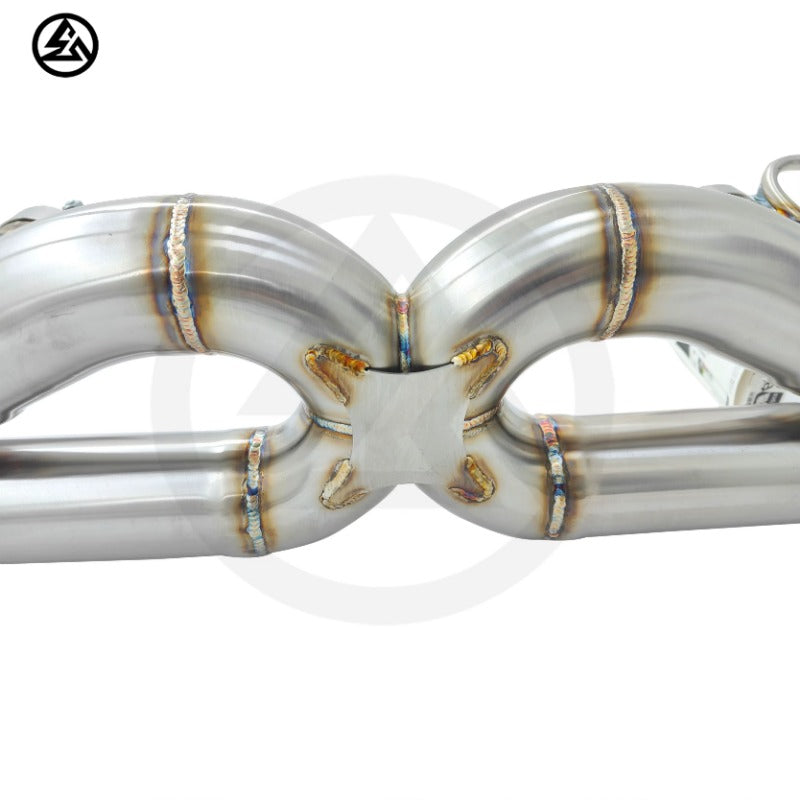 GF High Quality Stainless Steel Straight Pipe Muffler Exhaust for Ferrari 488 Spider GBT Pista 3.9T Free Flow Exhaust System